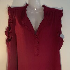 Ricki's Pink Ruffled Polo Blouse